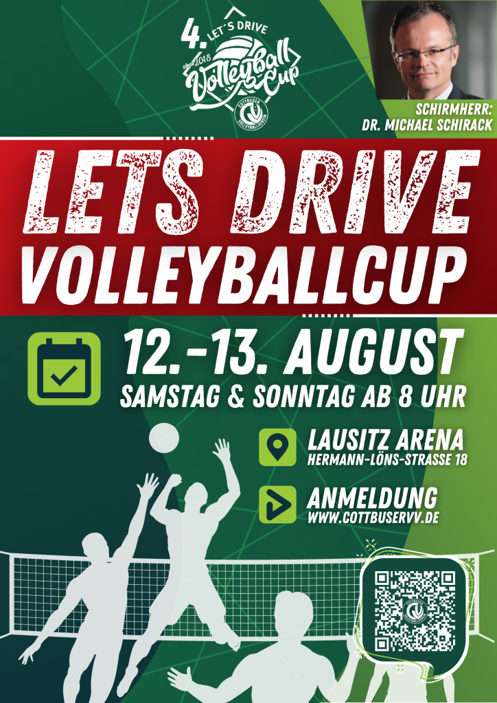 Flyer 4. Lets Drive Cup Cottbuser Volleyballverein 2023